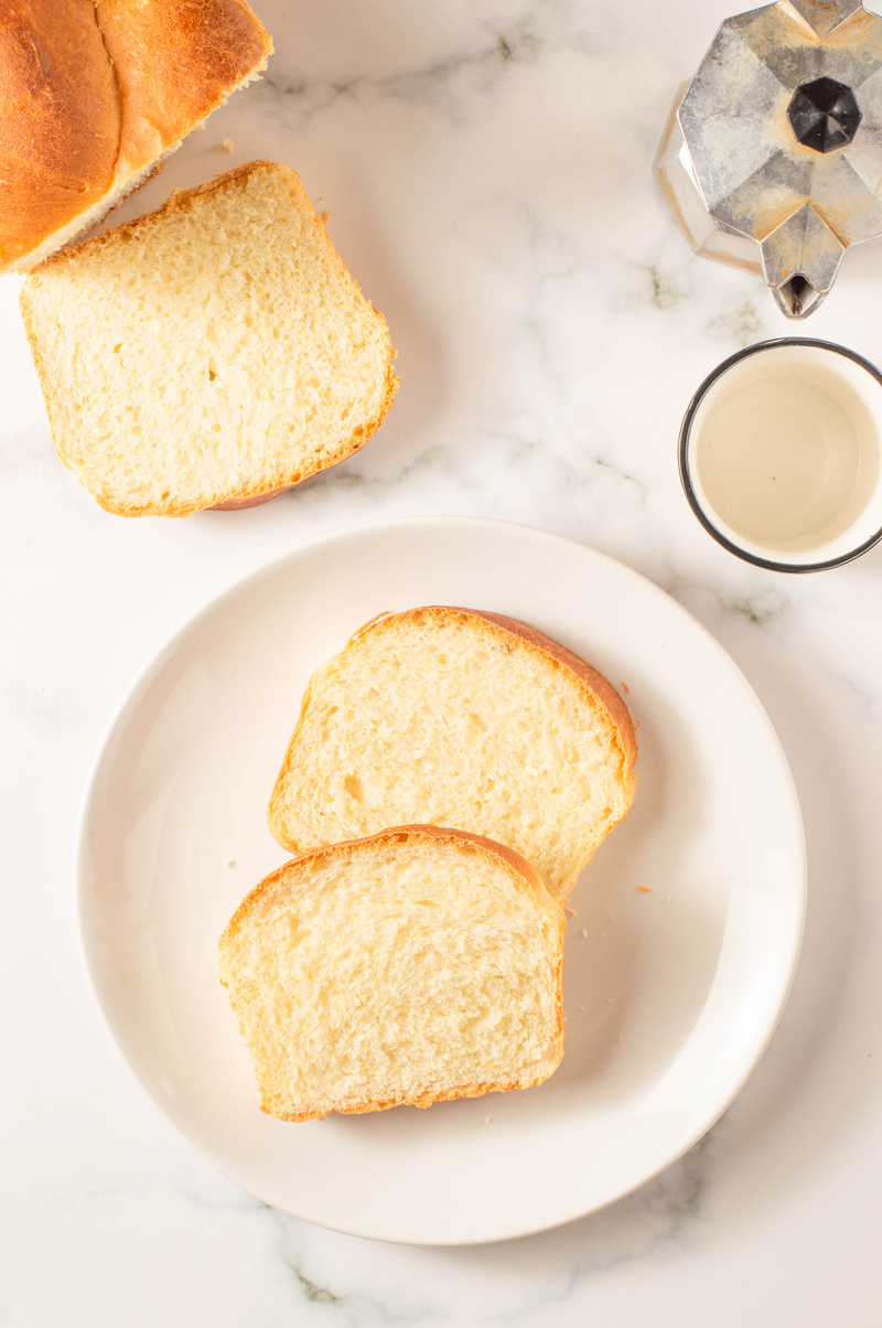 Sliced Bread on a Plate 